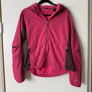 Lole Pink Hooded Lightweight Running Jacket Women’s